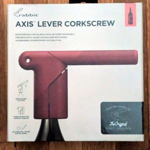 Corkscrew Wine Bottle Opener by Rabbit -Axis Lever